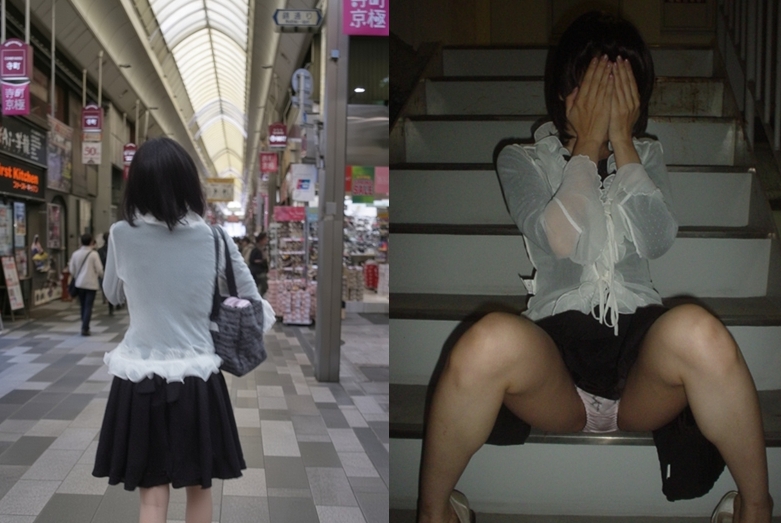 錦市場商店街で待ち合わせた女